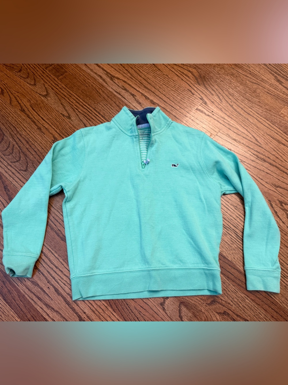 Vineyard Vines Men’s Mint Green Quarter-Zip Pullover Size XS